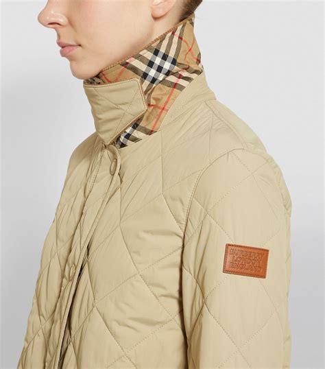 burberry brit belted down coat|burberry diamond quilted barn jacket.